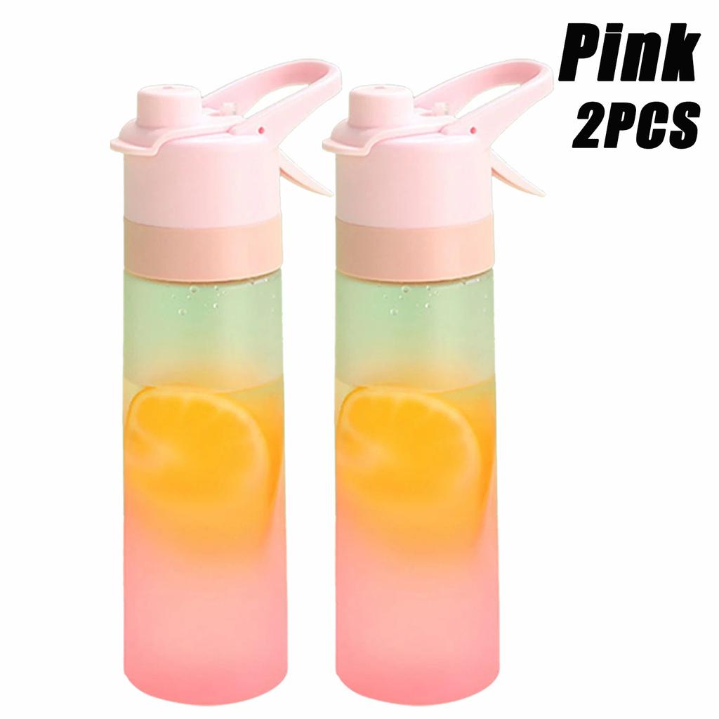 1-8PCS Spacious Outdoor Use Portable Handy Cup Straw Mist Water Bottle Running Exercise Outdoor Use Athletic Drinking Water Bottle