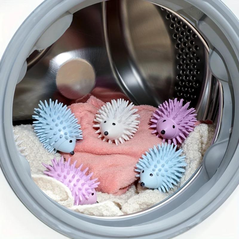 Reusable Hedgehog Laundry Balls Anti-Tangle Anti-Wrinkle Hair Removal Washing Machine Dryer Fabric Softener Laundry Care Tool