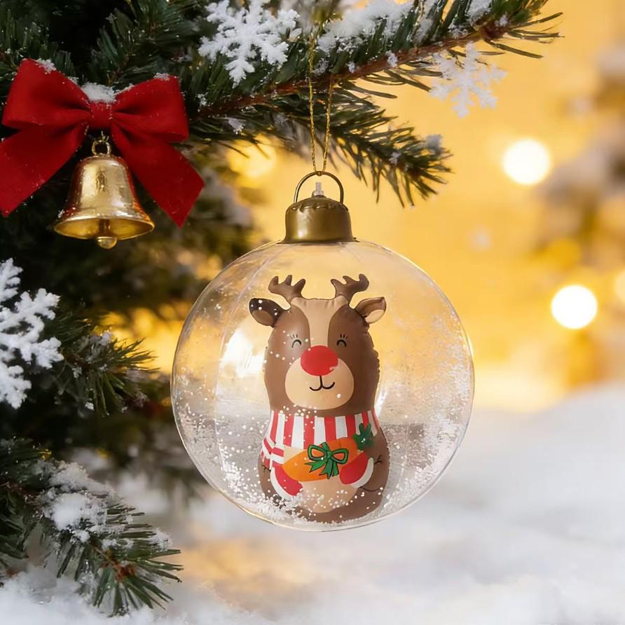 Inflatable Christmas Cartoon PVC Ball for Outdoor Holiday Decor