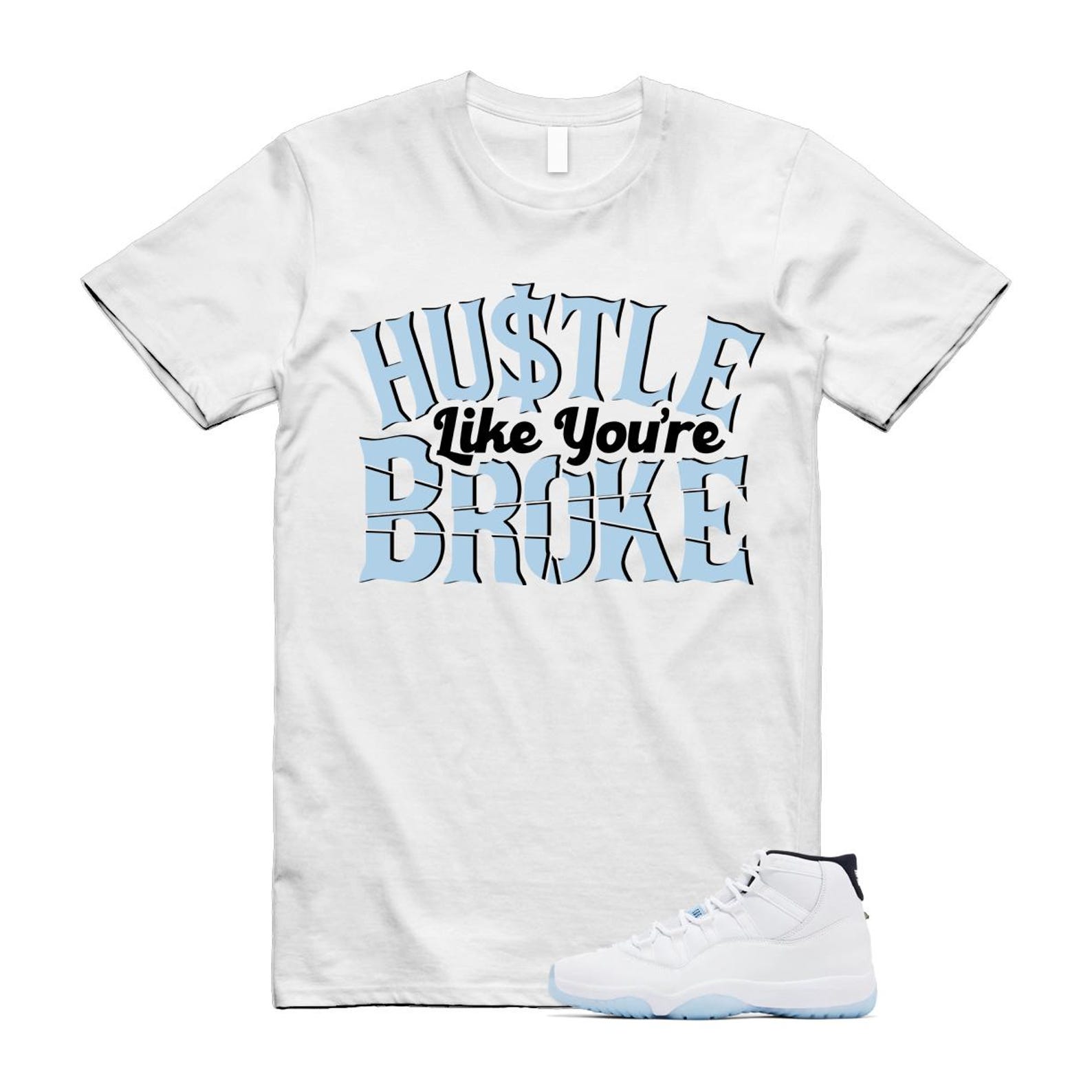 11 Legend Blue White Black 2024 T Shirt Match BROKE 2XL