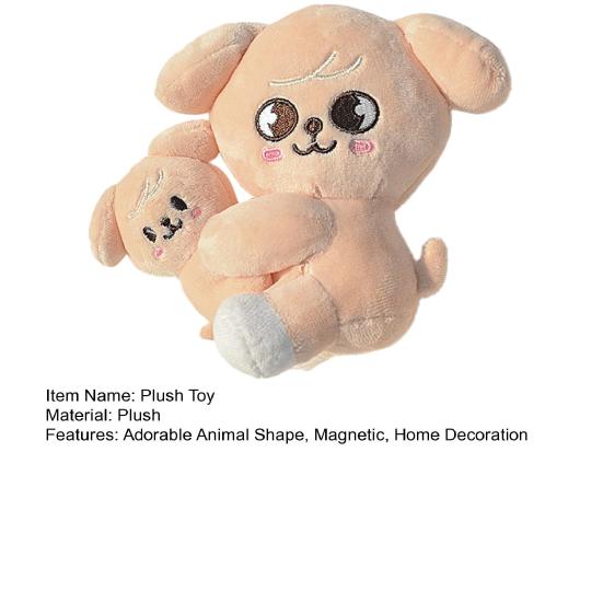 Magnetic Hugging Animal Plush Toy Cartoon Pig Fox Chick Wolf Bear Cat Rabbit