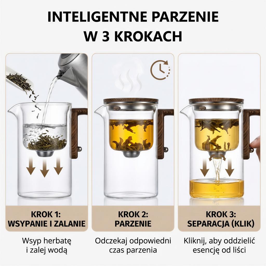 750 ML GLASS JUG WITH MAGNETIC TRIGGER INFuser FOR COFFEE AND TEA