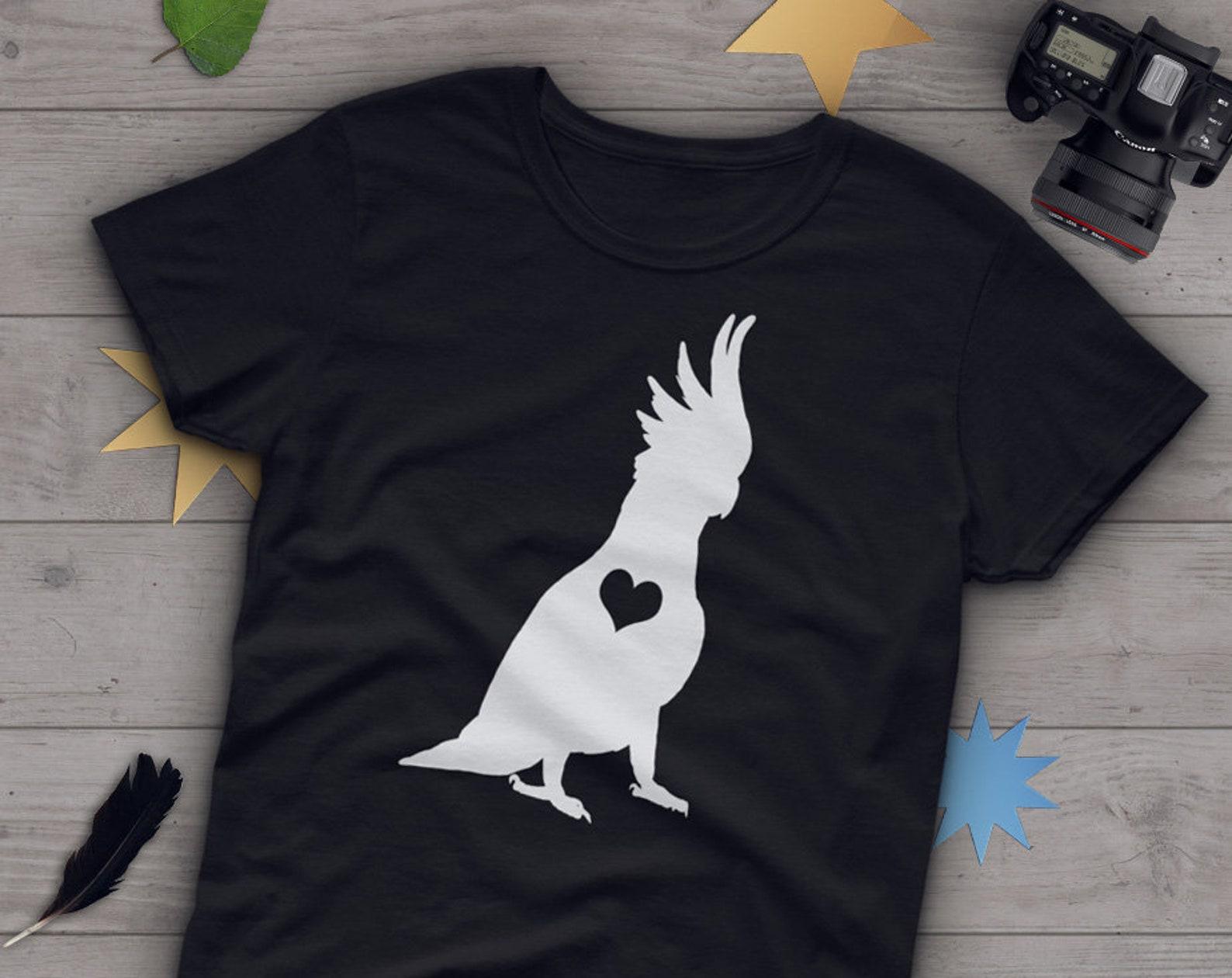 Sulphur Crested Cockatoo Shirt, , Parrot Lover Gift, Cute Bird T-shirt, Pet Cockatoo Tshirt, Citron, Lesser, Greater, Eleonora 100