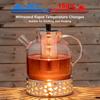 FZCSPEED Glass Teapot with Removable Infuser Stovetop Safe, Large Tea Pot for Loose Tea and Blooming Tea Tea Kettle for Home