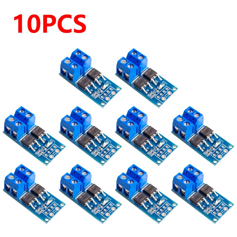15A 400W MOSFET Auslöseschalter Ansteuermodul PWM Regler Bedienfeld DC 5V-36V Elektronische Schaltersteuerplatine für Arduino