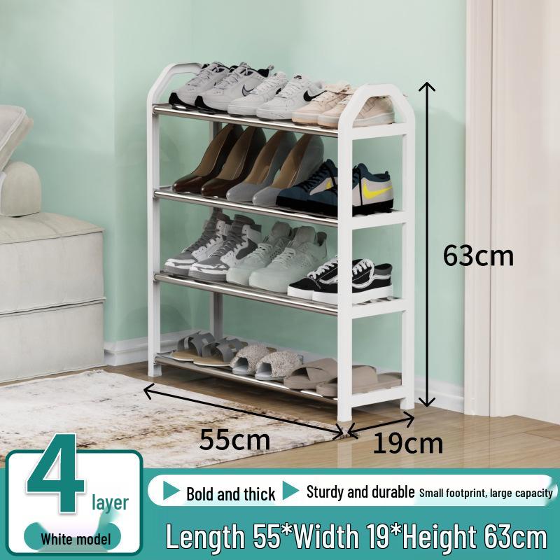 Elegant Multi-Level Metal Shoe Rack, Space-Saving and Economical Home Storage