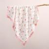 Large Size Infant Bath Blanket High Density Gauze Bath Towel 6-layer for Delicate Skin Quick Drying and Breathable