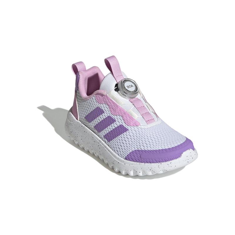 adidas ActiveFlex BOA 3.0 Breathable Low Top Kids' Running Shoes White Purple Kids' Sneakers IG0582