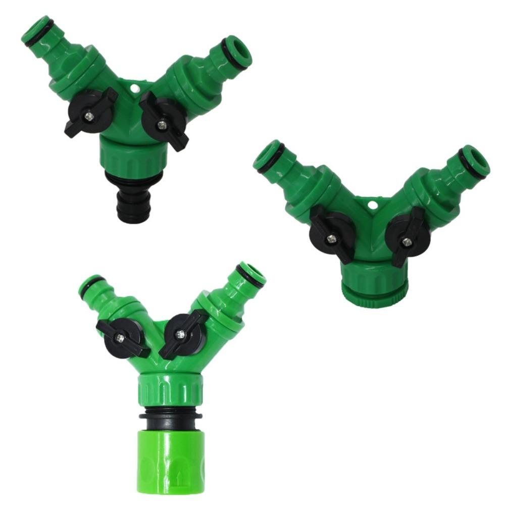 1/2" 3/4" Tap Connector Adapter Y-shaped Garden Irrigation Splitter Valve Watering Equipment