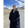 Women's Mid-Length Korean Style Thick Down Cotton Coat - Extra Thick, Loose, Over-the-Knee Design