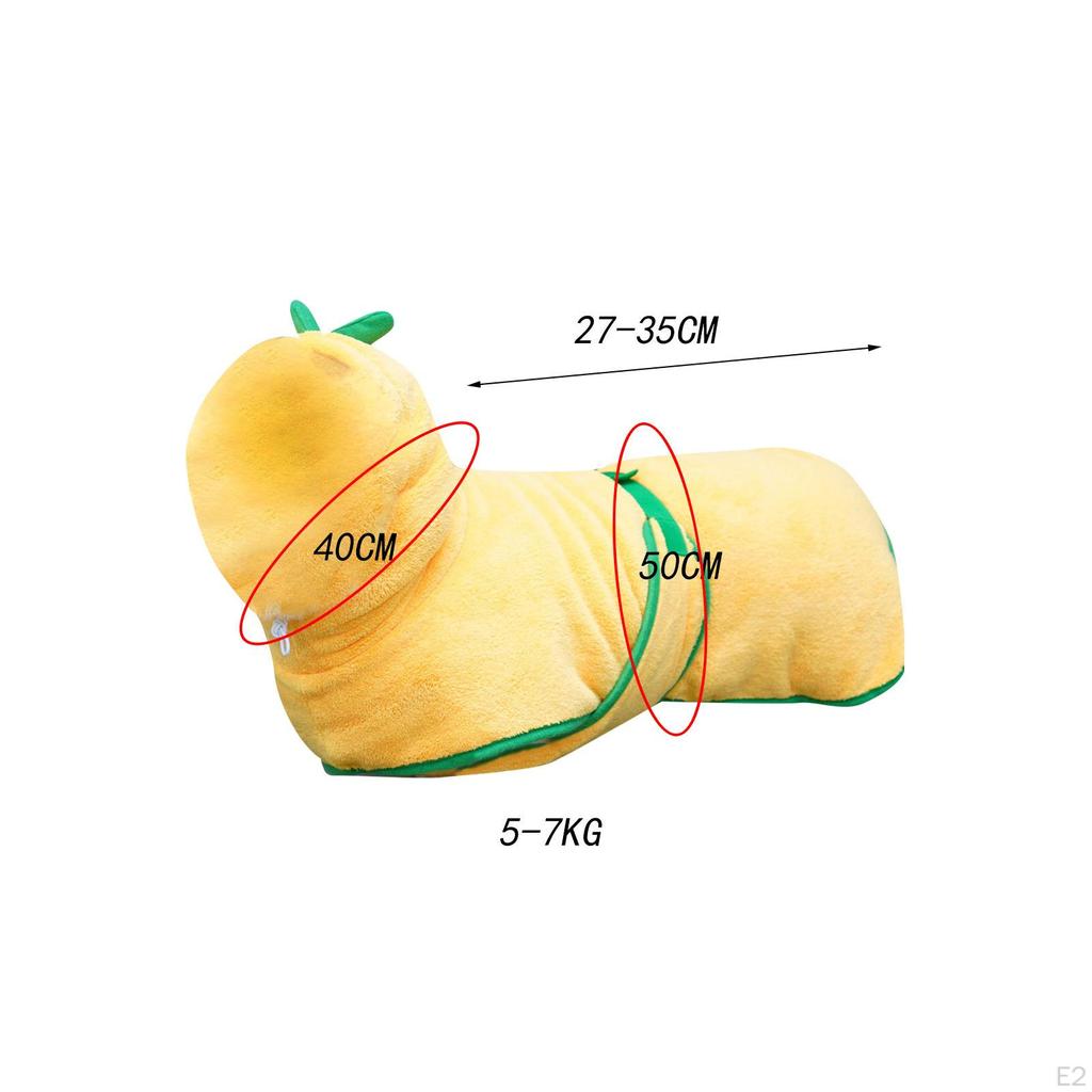 Bequemer Hunde-Bademantel: Plüschiges und schnell trocknendes Hundehandtuch für Badeabenteuer am Strand