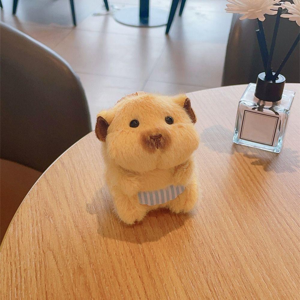Bag Charm Hamster Plush Pendant Hanging Decoration Hamster Plush Keychain School Bag