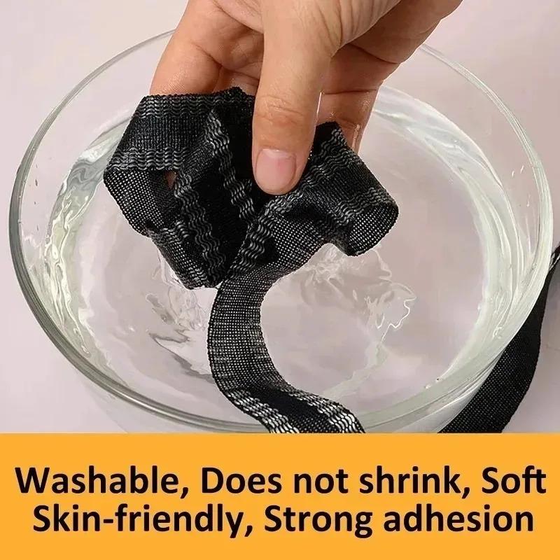 25M bandă auto-adezivă de pastă pentru pantaloni pentru pantaloni, scurtarea marginilor pantalonilor, petice pentru îmbrăcăminte, bandă de material pentru tiv, bricolaj, pentru cusut