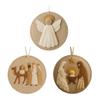 Nativity Felt Christmas Ornament Religious Christmas Tree Hanging Decoration Handmade Christian Nativity Scene