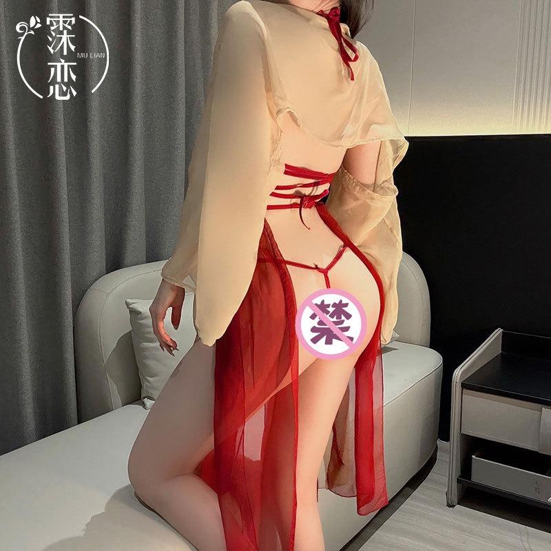 Sex Underwear Antique Hanfu Sharding Straps Sexy Pure Lust Bed Sex Products Belly Pocket