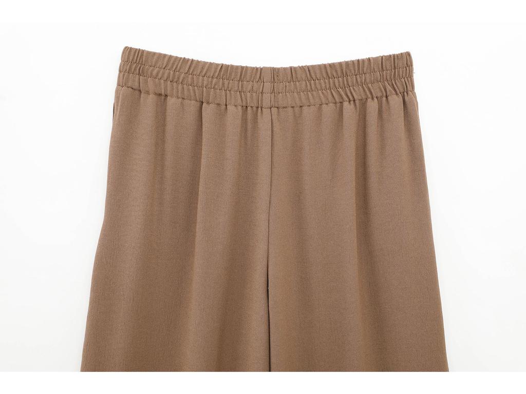 2025 Spring Women's European & American Style Long Sleeve Lapel Shirt with Casual Pants