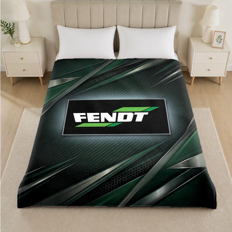 Fendt Print Flannel Blanket Cozy Lightweight Plush Throw Blanket For Bed Sofa Household Use