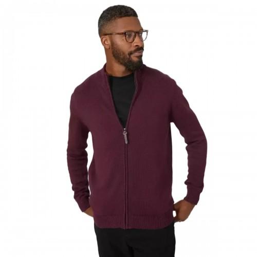 Maine Mens Premium Cotton Full Zip Jumper