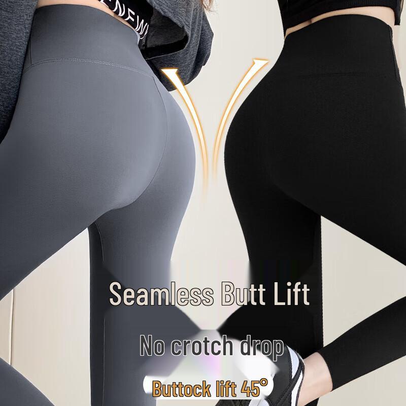 Langsha Women's Slim-Fit High-Waist Shark Pants