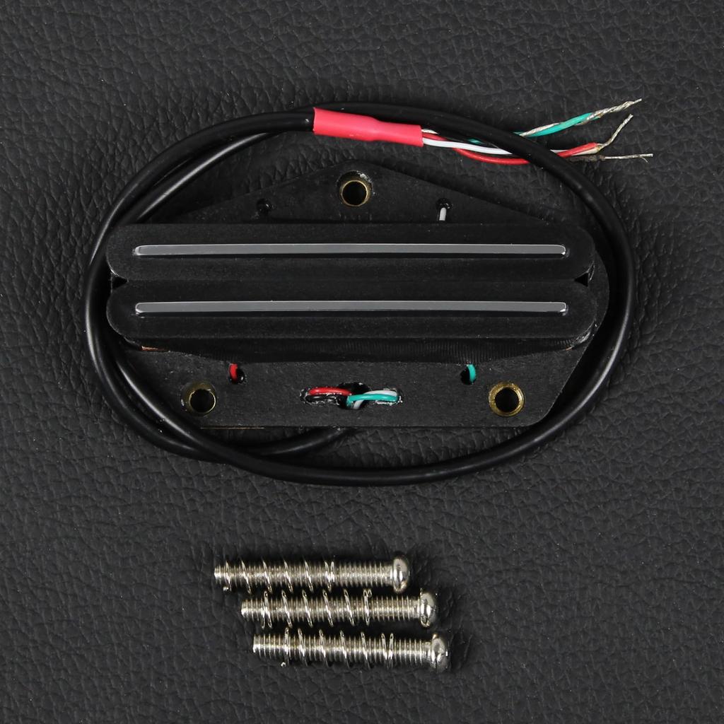 FLEOR Alnico 5 Tele Pickup Hot Rail Humbucker Bridge Pickup 6-7K Fit Fender Tele Guitar Parts