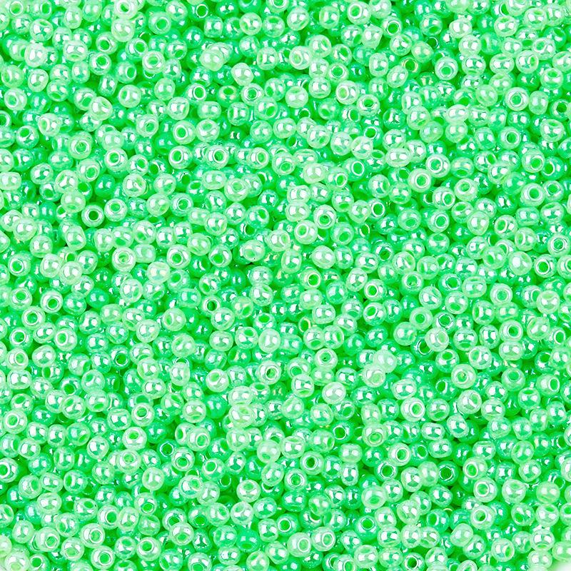 2mm Cream Imitation Jade Glass Seed Beads for DIY Jewelry