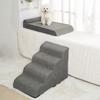 Removable Dog Stairs 5 Steps Ramp Couch Puppy Old Dog Non-Slip Removable Ladder High Couch and Bed Pet Supplies, Combined Stairc