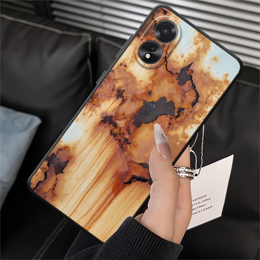 

Phone Cover Case for Oppo A18 A31 A72 A52 A15 A32 A12 A36 A17 A32 A73 A54 A11 A37 A16 A33 A71 A9 A38 A53 Retro Rust OPPO A52