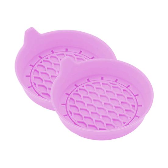 2Pcs Car Coasters Silicone Drink Cup Holder Protector with Handle Design Easy To Clean Car Water Coaster