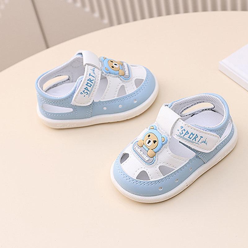 Infant Toddler Shoes Spring and Summer New 0-1 One 2 Years Old Hollow Soft-soled Sandals Men's and Women's Hole Shoes