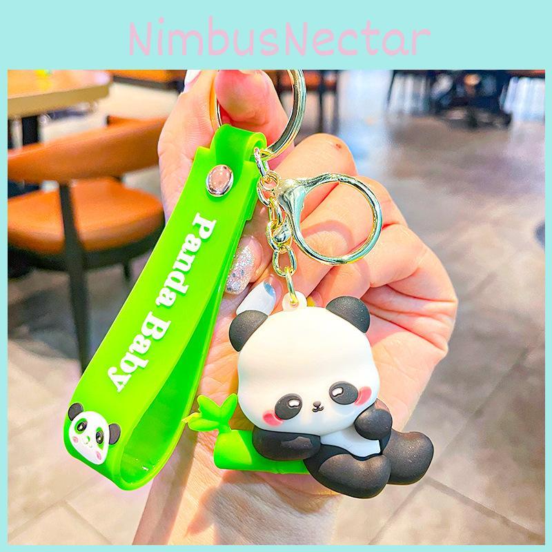 Charming Chengdu Panda Silicone Keychain Fun Cartoon Accessory Ideal For All Occasions