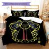 Alien Teacher Pattern Bedding Quilt Set Quilt Cover Pillowcase Home Decoration Birthday Gift (1 * Duvet Cover + 2 * Pillowcase, Without Core)