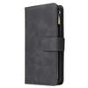 Leather Zipper Wallet Phone Case with Bracket for iPhone 12/XS