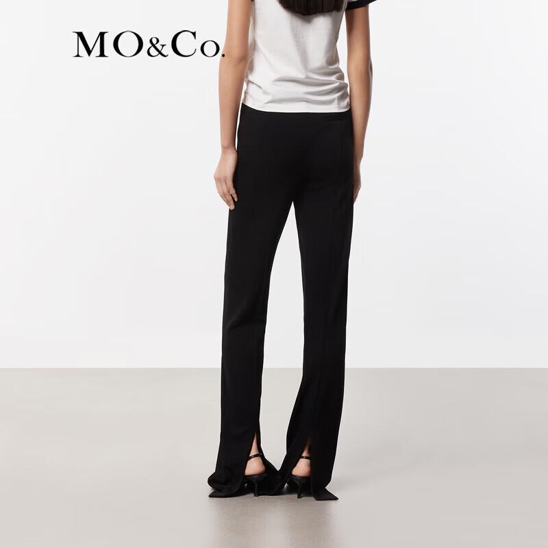 MO&Co. Women's Summer Triacetate Flared Slit Pants