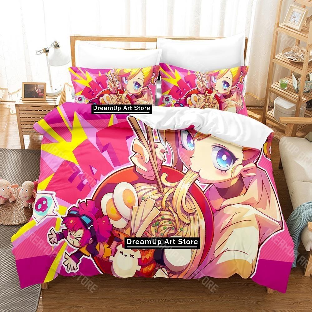 3D Printed Muse Dash Game Bedding Set for Boys Girls Duvet Cover Pillowcase Twin Queen King Full Single Double Sizes