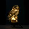 Owl Shaped Solar Light Waterproof Outdoor Garden Decor LED Lawn Lamp for Pathway Patio Landscape