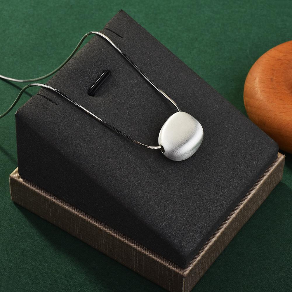 Chic Geometric Pendant Necklace For Women With Snake Chain And Hypoallergenic Titanium Steel