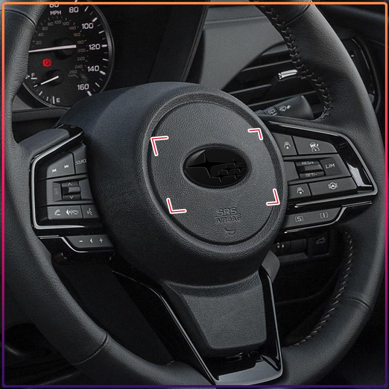 1Pcs ABS Car Steering Wheel Center Badge Emblem Sticker For Subaru Outback Impreza Forester Levorg XV STI Ascent Legacy