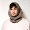 Nibada 8003 100% Cashmere Unisex Balaclava Brown