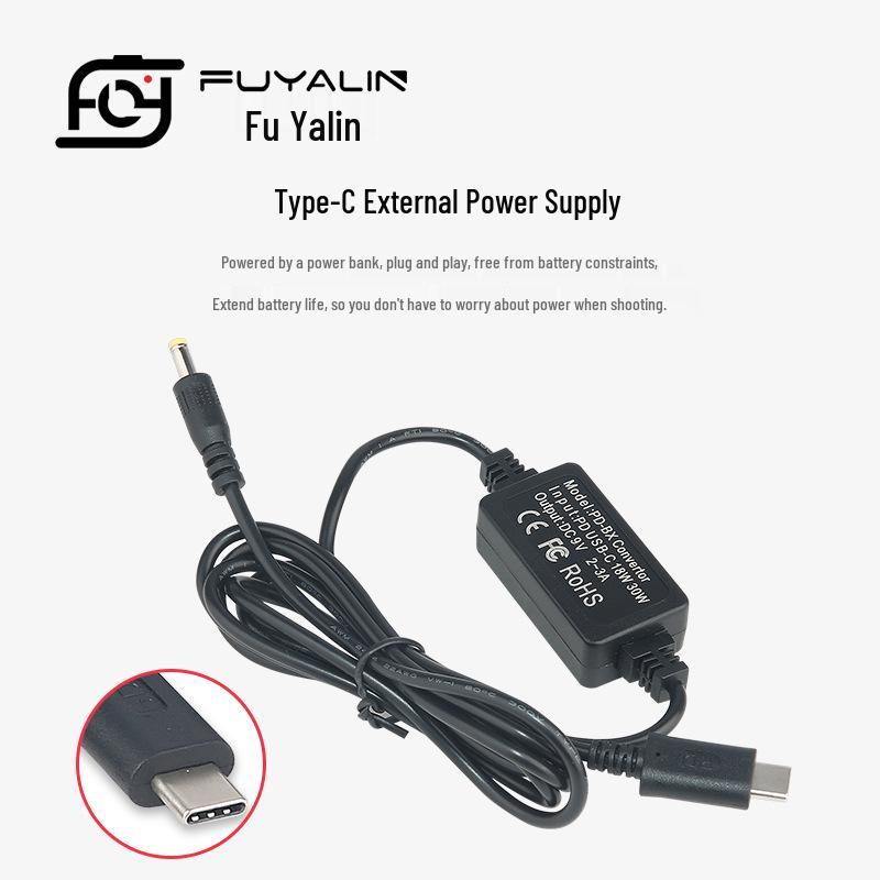 DCC9 PD/Type-C Adapter for DMC-GF2K, G3, GX1, GF2CK, G3K with BLD10 Battery Compatibility