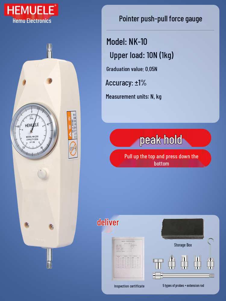 

Hemu Digital Force Meter: Push-Pull Gauge & Pressure Tester