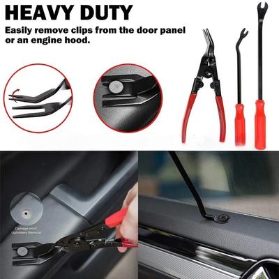 1-3PCS Car Clip Pliers Tool Panel Clip Pliers Set Fastener Remover Auto Retainer Clip Trim Rivet Removal Tool Auto Door Car Uph