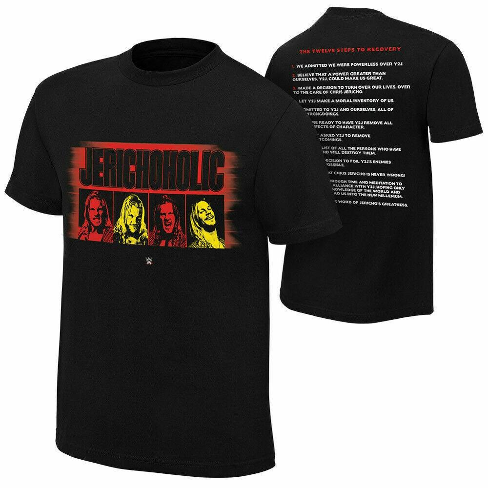 

Wwe Chris Jericho Jerichoholic Unisex T-Shirt Black Wrestler Retro Wrestling Tee