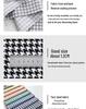 Houndstooth Polyester Linen-like Thick Sofa, Car Seat Cover & Pillowcase Fabric