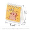 Simple Small 2026 Desk Calendar Cartoon Desktop Decoration Mini Calendar Standing Flip Coil Calendar Office School Supplies