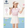 [Sun Protection and Quick-Drying] Navigare Girls' Sports Suit Summer Short-Sleeved Kidsren's Tennis Suit Two-Piece Set