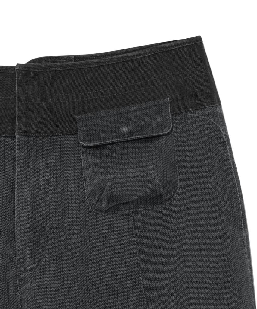 THE COLDEST MOMENT (W) Tcm Mini Pocket Capri Pants (Charcoal)