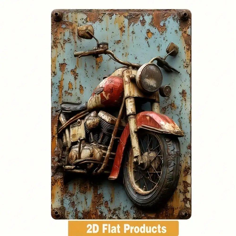 Retro Metal Wall Art Home Decor Living Room Painting 20x30cm