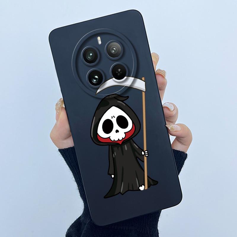 Case For Realme 12 Pro Plus 12 Plus 12X 5G Phone Case Cartoon Pretty Flower Liquid Silicone Soft TPU Protective Cover Shell Capa