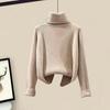 Winter Lamb Plush Fur Granular Fleece Jacket Sweater Casual Pants Three-piece Fashion Professional Pants Suit Women