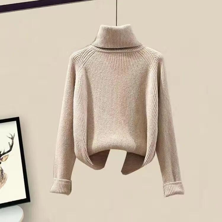 Winter Lamb Plush Fur Granular Fleece Jacket Sweater Casual Pants Three-piece Fashion Professional Pants Suit Women